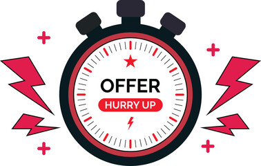 Time-Limited Offer: Urgent Sale Countdown Clock Graphic