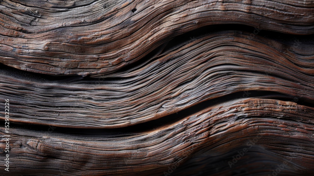 Aufkleber this close-up image showcases the intricate textures and patterns of wood grain illuminated by soft 