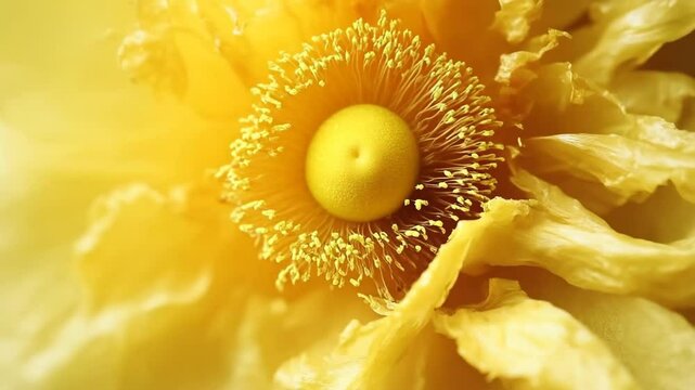 yellow flower macro
