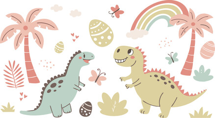 Cute marina life set with fish, whales, seaweed, marina elements for your design, childish hand drawn sea elements. playful and colorful vector illustration of cute underwater sea animals in a cartoon