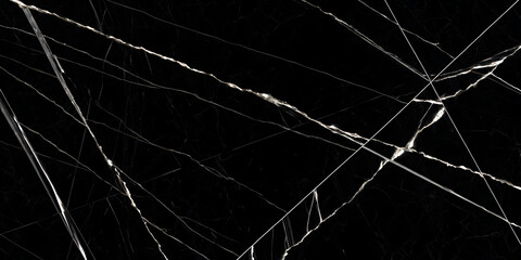 Black Marble Texture Background: Elegant White Veins