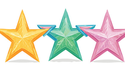 Obraz premium Crayon star, hand drawn pencil or brush doodle pattern. Pastel texture, color background with star figure. Vector chalk sketch,blackboard, star, brush, chalk, collage, colours, comic, figure, pastel, 