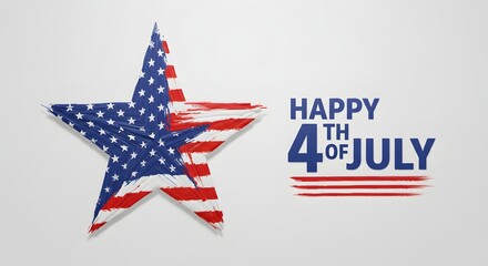 Patriotic Fourth of July Star Celebrate Independence Day with this festive design