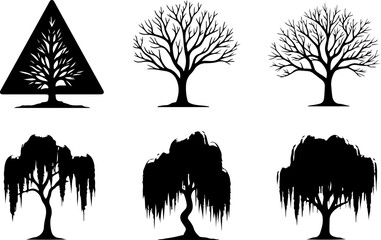 Tree  Vector Silhouettes  Bundle Collection