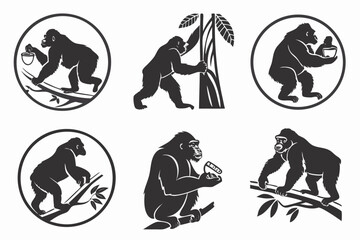 Fototapeta premium vector silhouettes of women