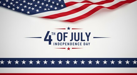 Celebrating America 4th of July Independence Day Design