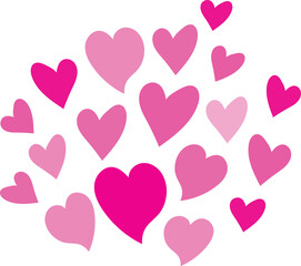 Love text heart abstract background graphic style color grunge burst vector valentines day idea design