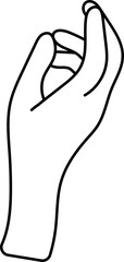 Woman hand sign illustration