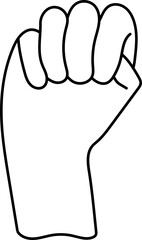 Obraz premium Hand signal for help illustration