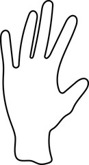 Hand signal for help illustration