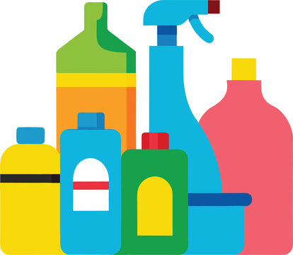 Room clener vector art illustration