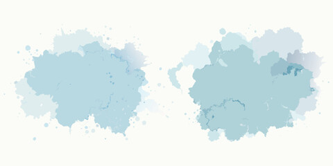 Light Blue Watercolor Sky Texture PNG - Subtle Paint Splatter Vector Background