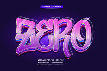 Zero Graffiti Editable Text Effect