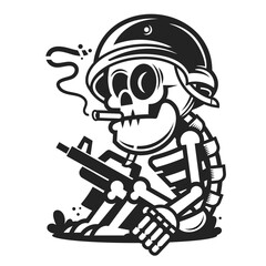 Street style old label with skull for t-shirt