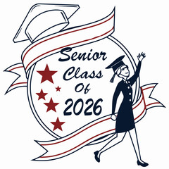 Class of 2026 senior graduation celebration design