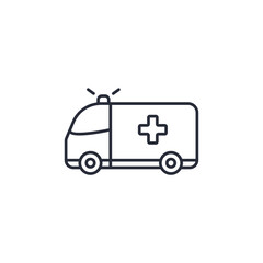 ambulance icon. projector Symbol sign for mobile concept and web design. Vector icon, Logo illustration, Vector graphics