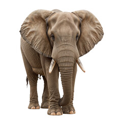 Fototapeta premium elephant isolated on a transparent background, PNG. Generative Ai.
