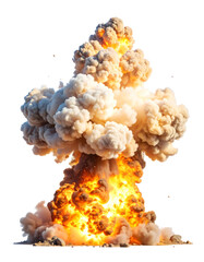 Explosion isoliert auf weißen Hintergrund 