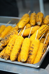Corn that is cooked on the grill