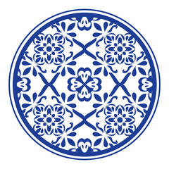 Floral design. round frame. botanical natural theme. for decoration, wallpaper, background, home decor, ceramic, fabric, tile. flower style.