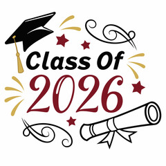 Class of 2026 graduation celebration design
