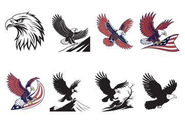 Obraz premium Powerful Eagle Designs for Tattoos, Logos, and More