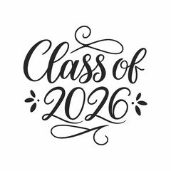 Class of 2026 graduation design element
