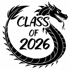 Class of 2026 dragon graduation design