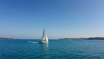 sailboat on the sea