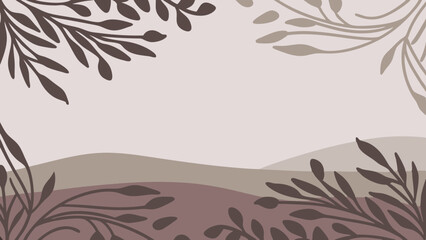 Underwater & Boho Earth Tone Background Set &ndash; Cute Ocean Scene & Abstract Aesthetic Vector Pack

