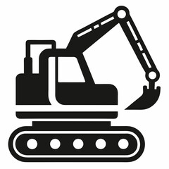 excavator vector illustration