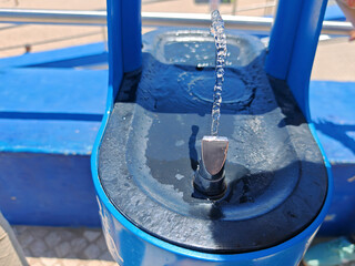 drinking  some water for refreshing