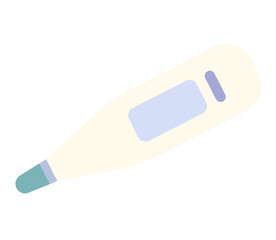 可愛くてシンプルな体温計のベクターイラストアイコン(Cute and Simple Vector Illustration Icon of Thermometer)