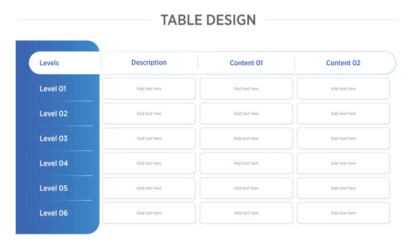 Versatile Table Designs: 1 Unique PowerPoint Layouts