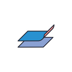 layer icon. projector Symbol sign for mobile concept and web design. Vector icon, Logo illustration, Vector graphics