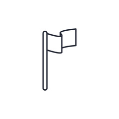flag icon. projector Symbol sign for mobile concept and web design. Vector icon, Logo illustration, Vector graphics