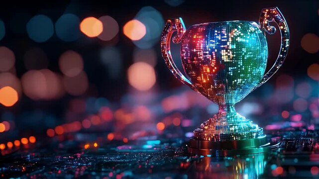 Digital trophy cup 