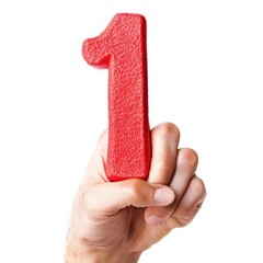 Red Number One Handheld, Number One, Red Number