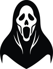 Ghost face Mask Silhouette