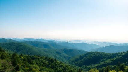 mountain landscape with clouds