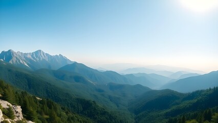 Naklejka premium panorama of the mountains