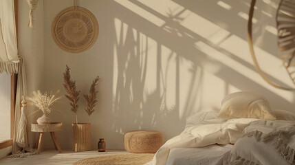 mockup frame in home interior