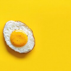 Sunny-Side Up Egg on Yellow, Breakfast Food Photography, food photography Egg, breakfast