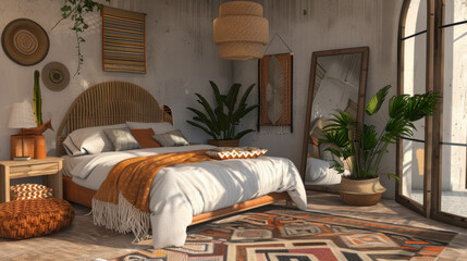 mockup frame in home interior