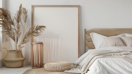 mockup frame in home interior