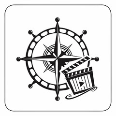 Compass rose filmmaking navigation movie production