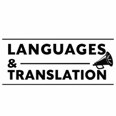 Professional languages translation service graphic design element