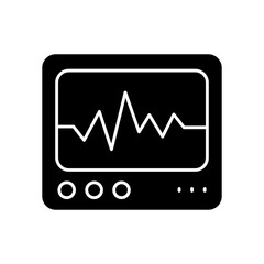ECG Reading Heart Rhythm Fill Icon