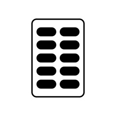 Obraz premium Medicine Drug Pills Fill Icon