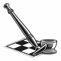 Professional chess piece design element isolated cutout